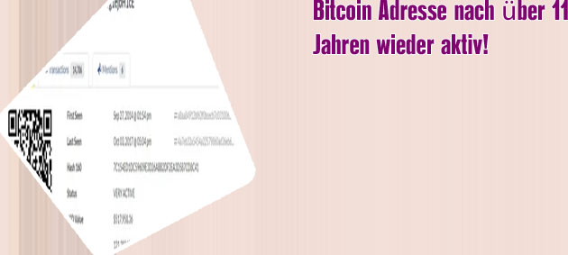 Die bitcoin adresse